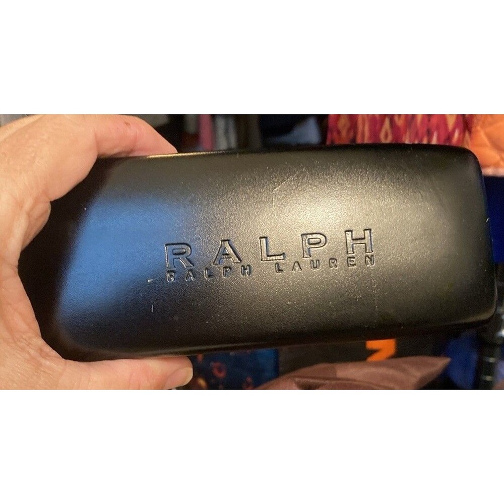 RALPH LAUREN Large Hard Shell Eyeglasses /Sunglasses Case Black